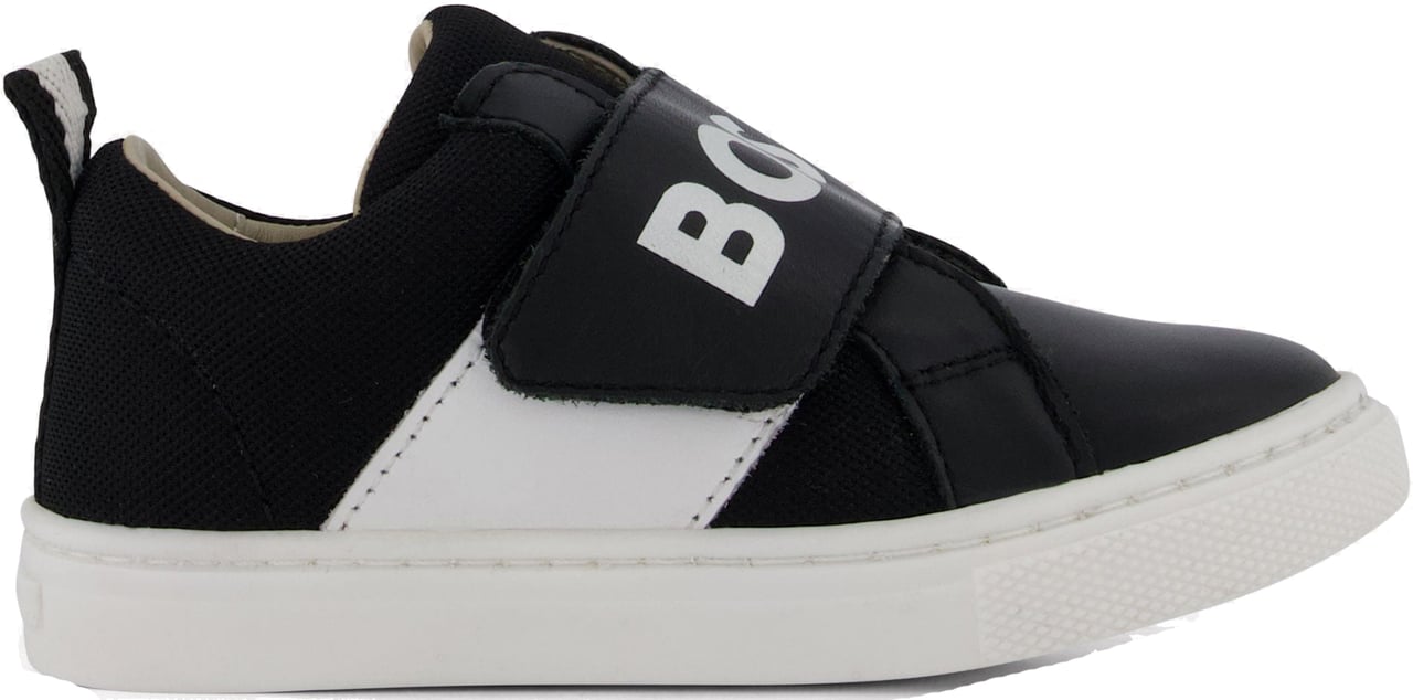 Boss Boss Jongens Sneakers In Zwart Zwart