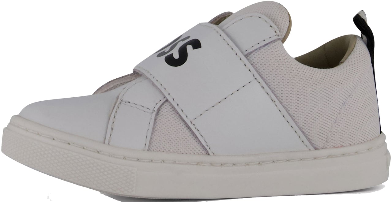 Boss Boss Jongens Sneakers In Wit Wit