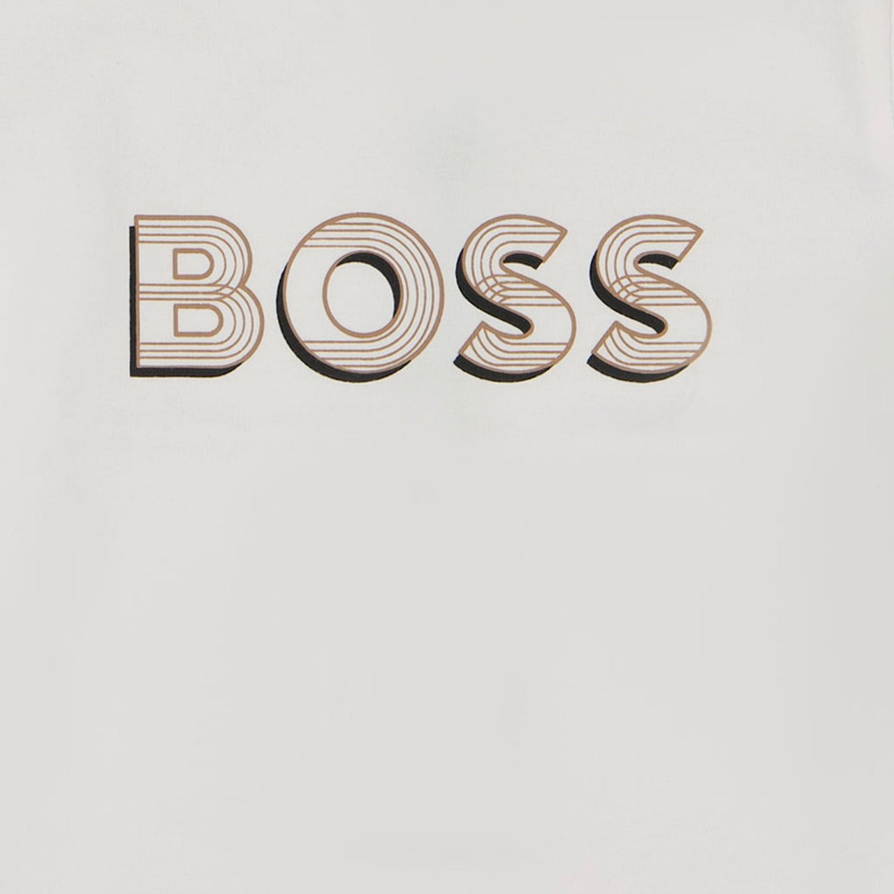 Boss Boss Baby Jongens T-Shirt In Wit Wit