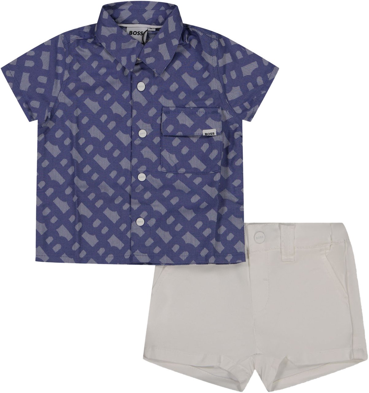 Boss Boss Baby Jongens Setje In Blauw Blauw