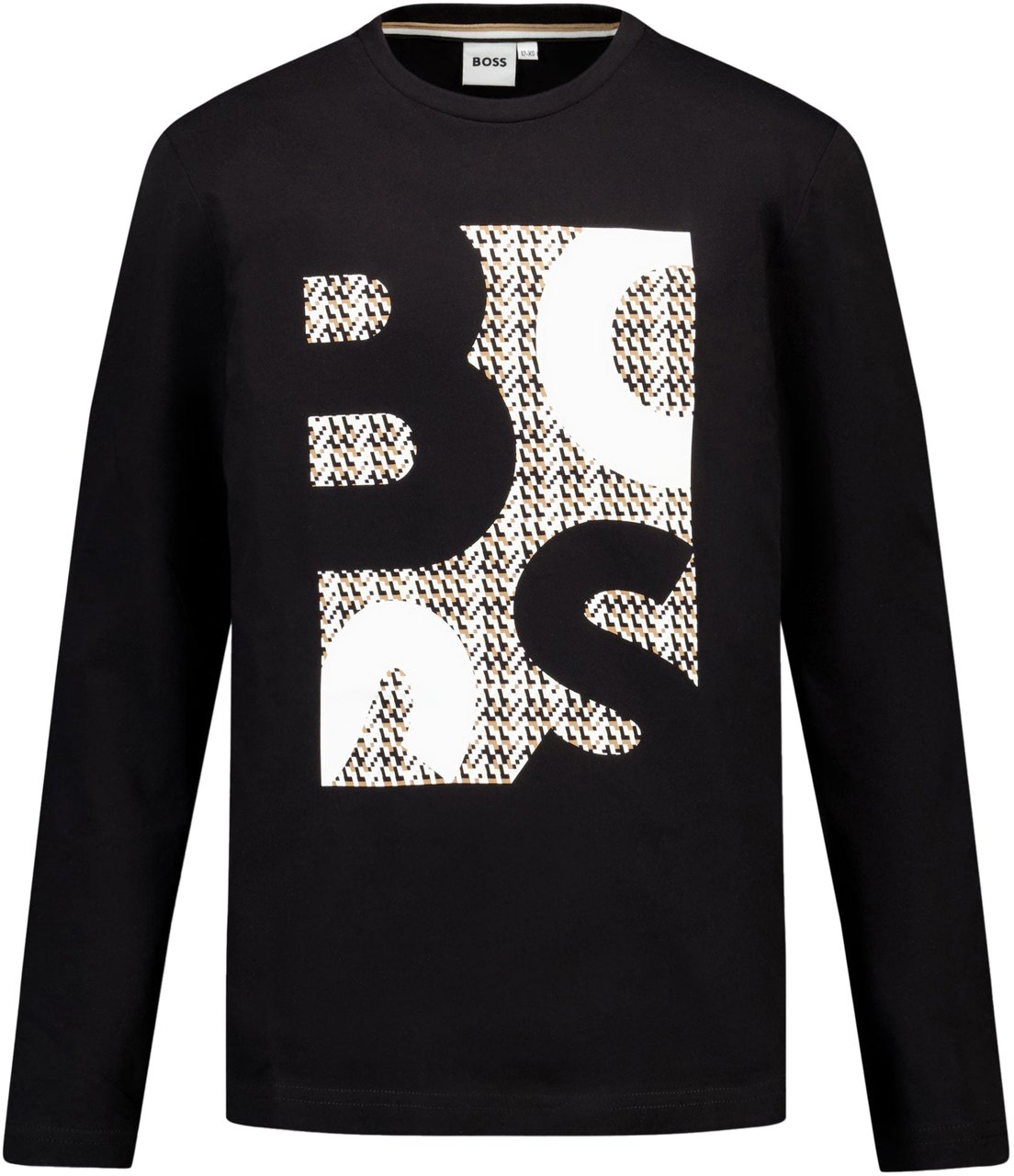 Boss Boss Kinder Jongens T-Shirt In Zwart Zwart