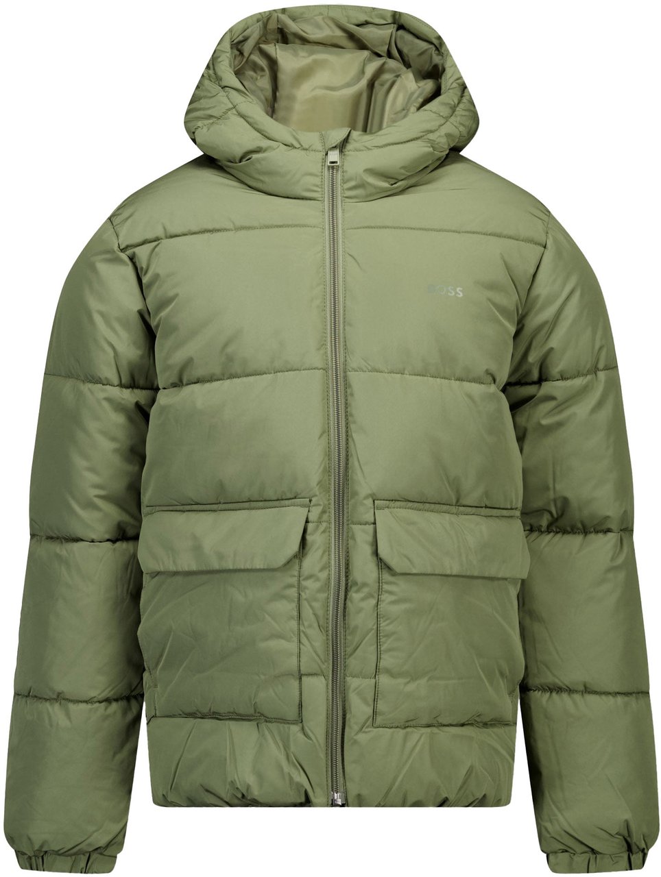 Boss Boss Kinder Jongens Winterjas In Army Groen