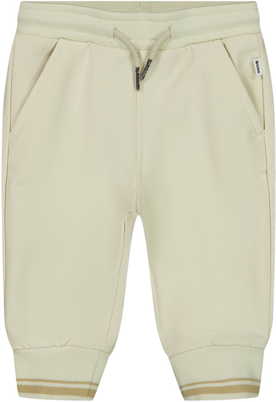Boss Boss Baby Jongens Broek In Off White Wit