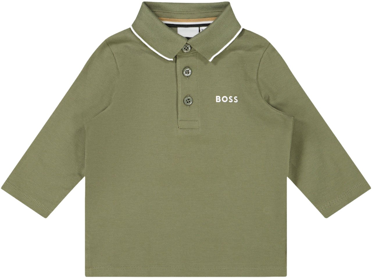 Boss Boss Baby Jongens Polo In Army Groen