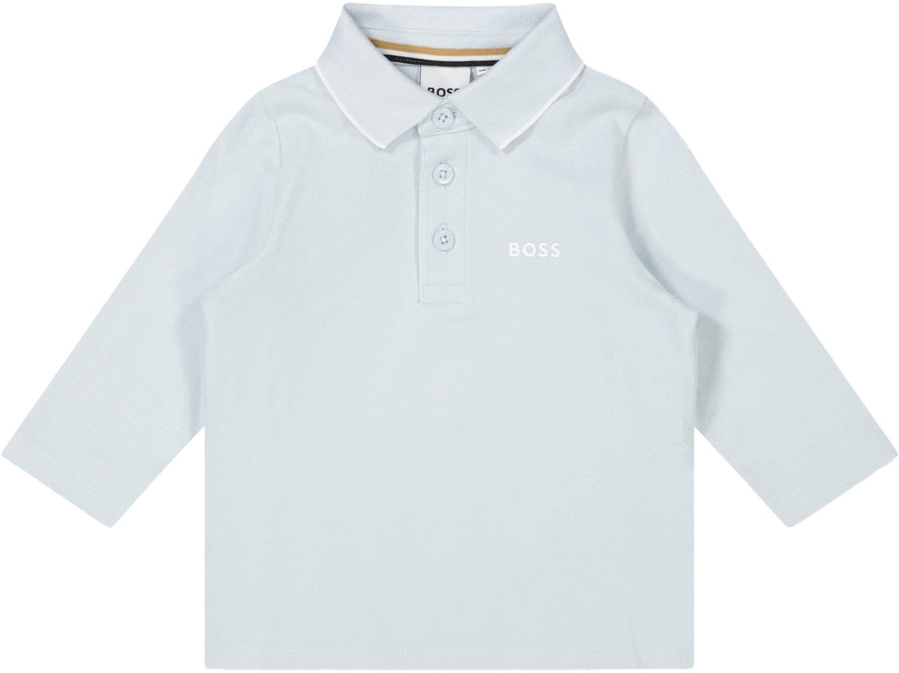 Boss Boss Baby Jongens Polo In Licht Blauw Blauw
