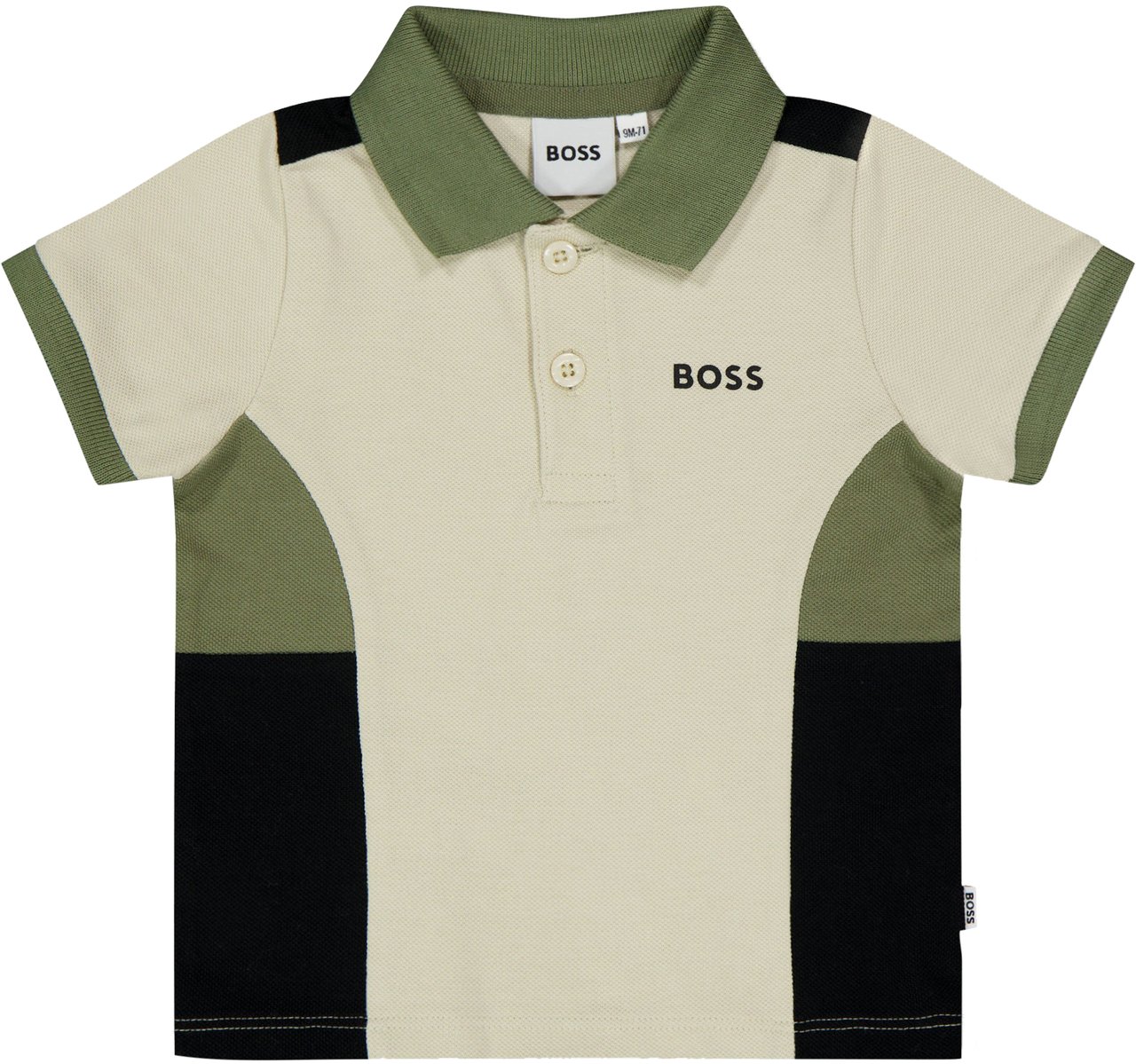 Boss Boss Baby Jongens Polo In Off White Wit