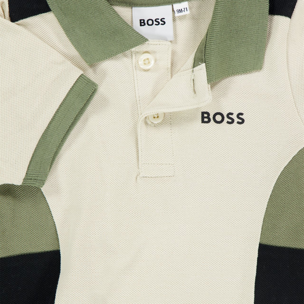 Boss Boss Baby Jongens Polo In Off White Wit