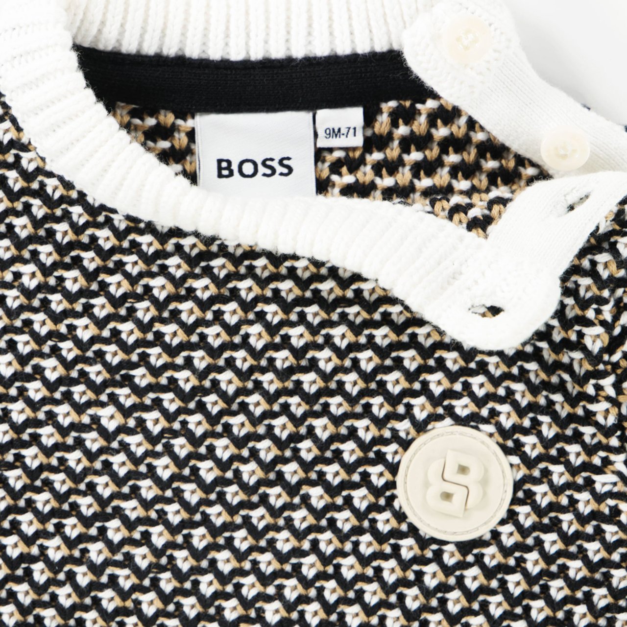 Boss Boss Baby Jongens Trui In Zwart Zwart