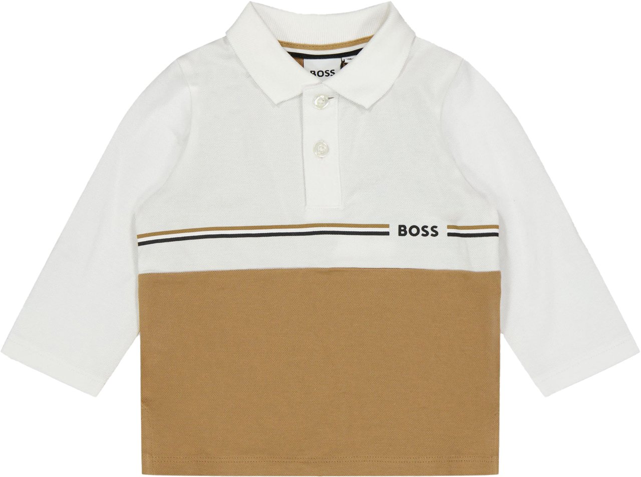 Boss Boss Baby Jongens Polo In Camel Taupe
