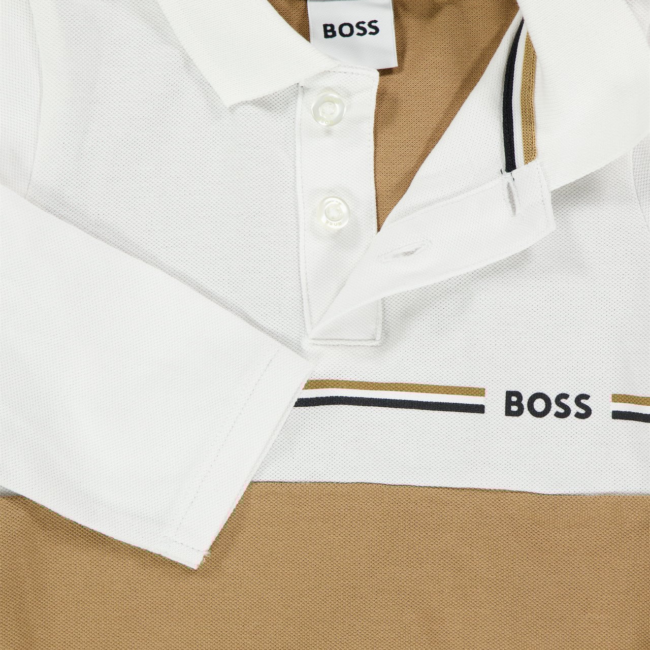 Boss Boss Baby Jongens Polo In Camel Taupe