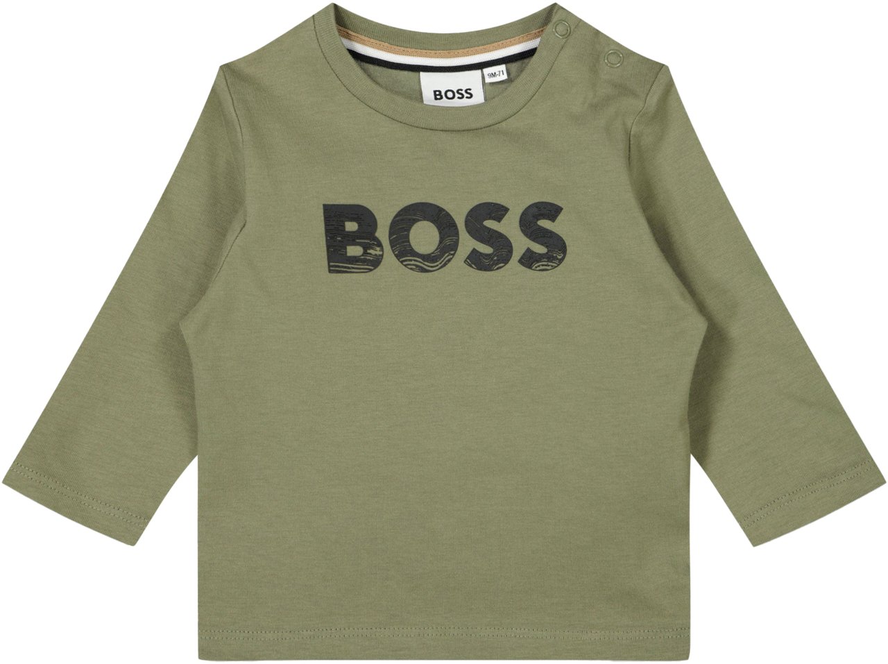 Boss Boss Baby Jongens T-Shirt In Army Groen