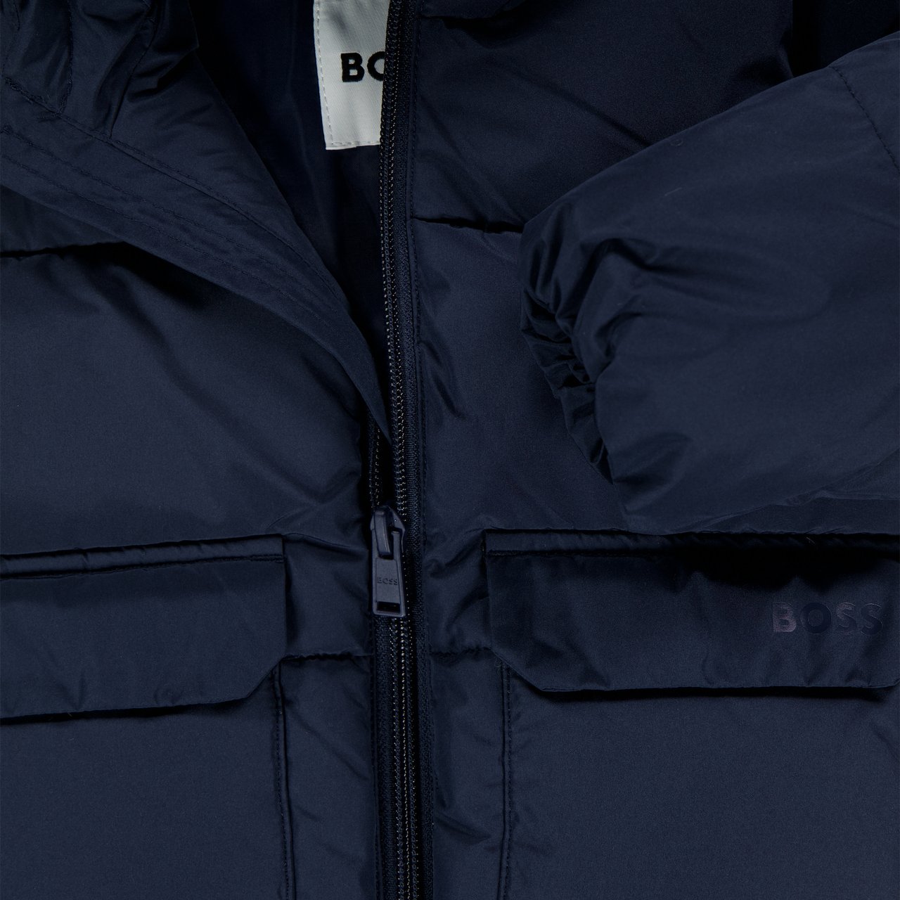 Boss Boss Baby Jongens Winterjas In Navy Blauw