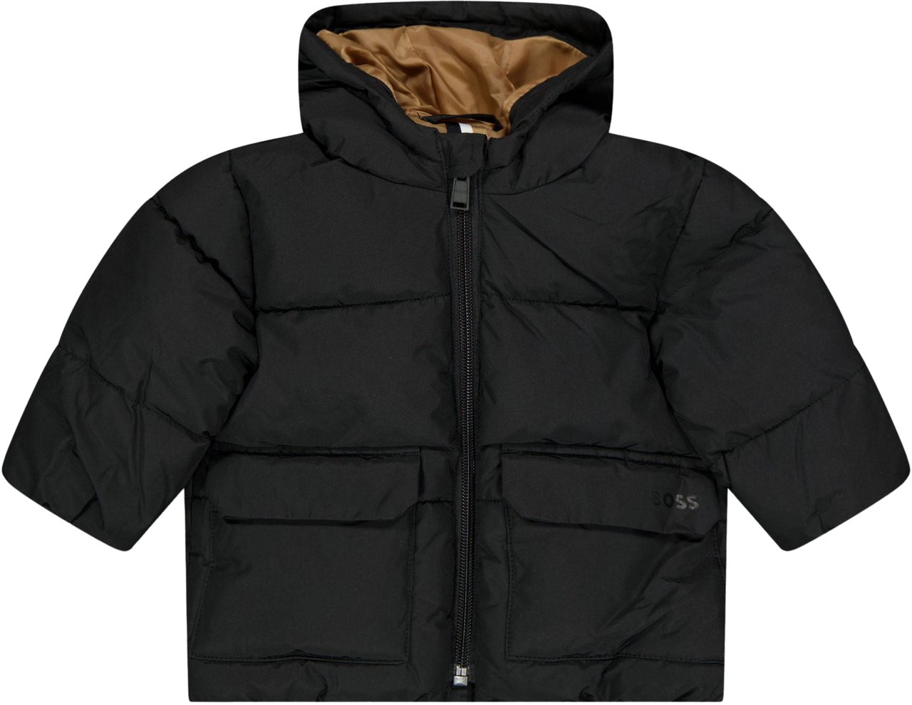 Boss Boss Baby Jongens Winterjas In Zwart Zwart