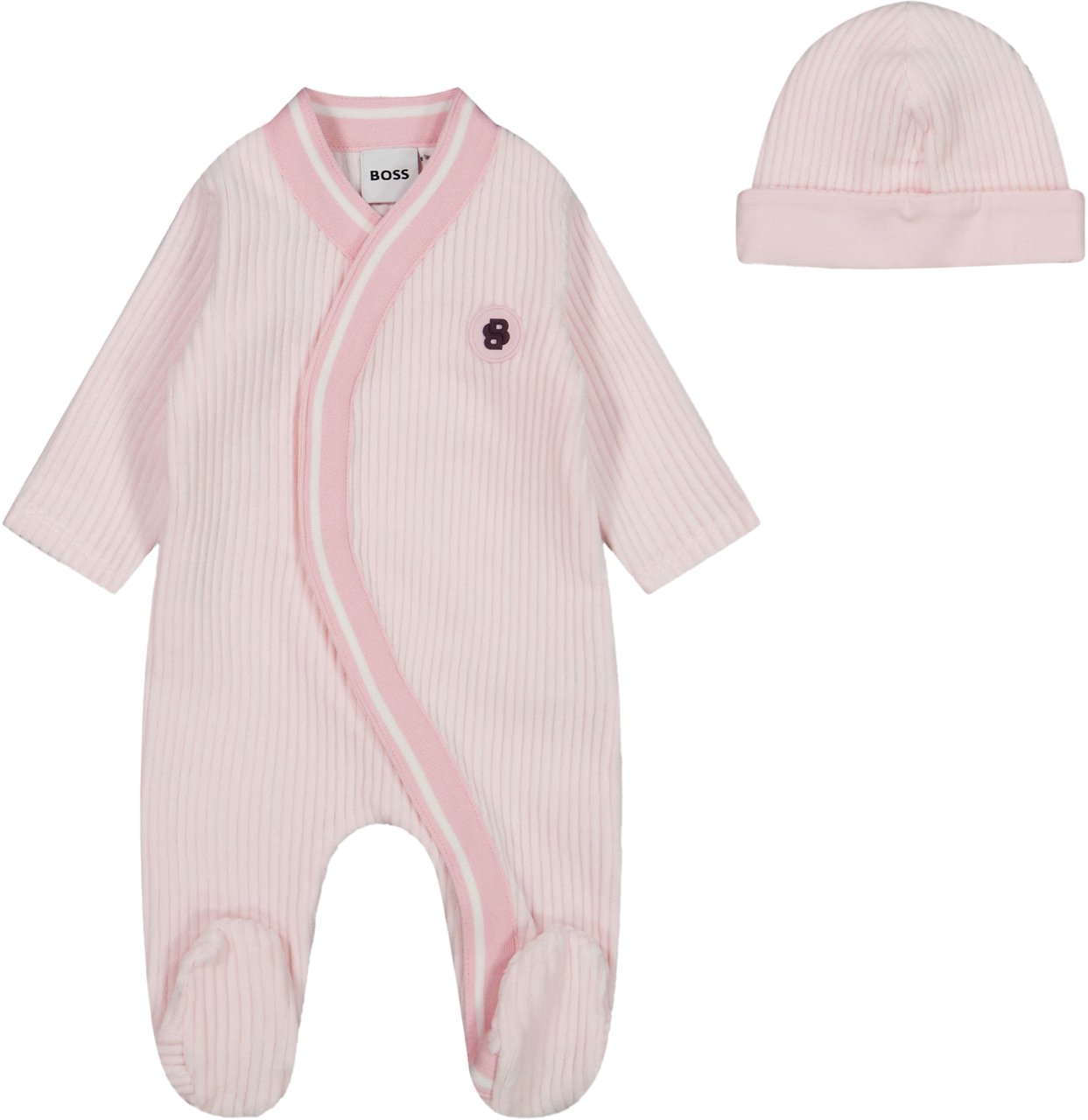 Boss Boss Baby Meisjes Boxpakje In Licht Roze Roze