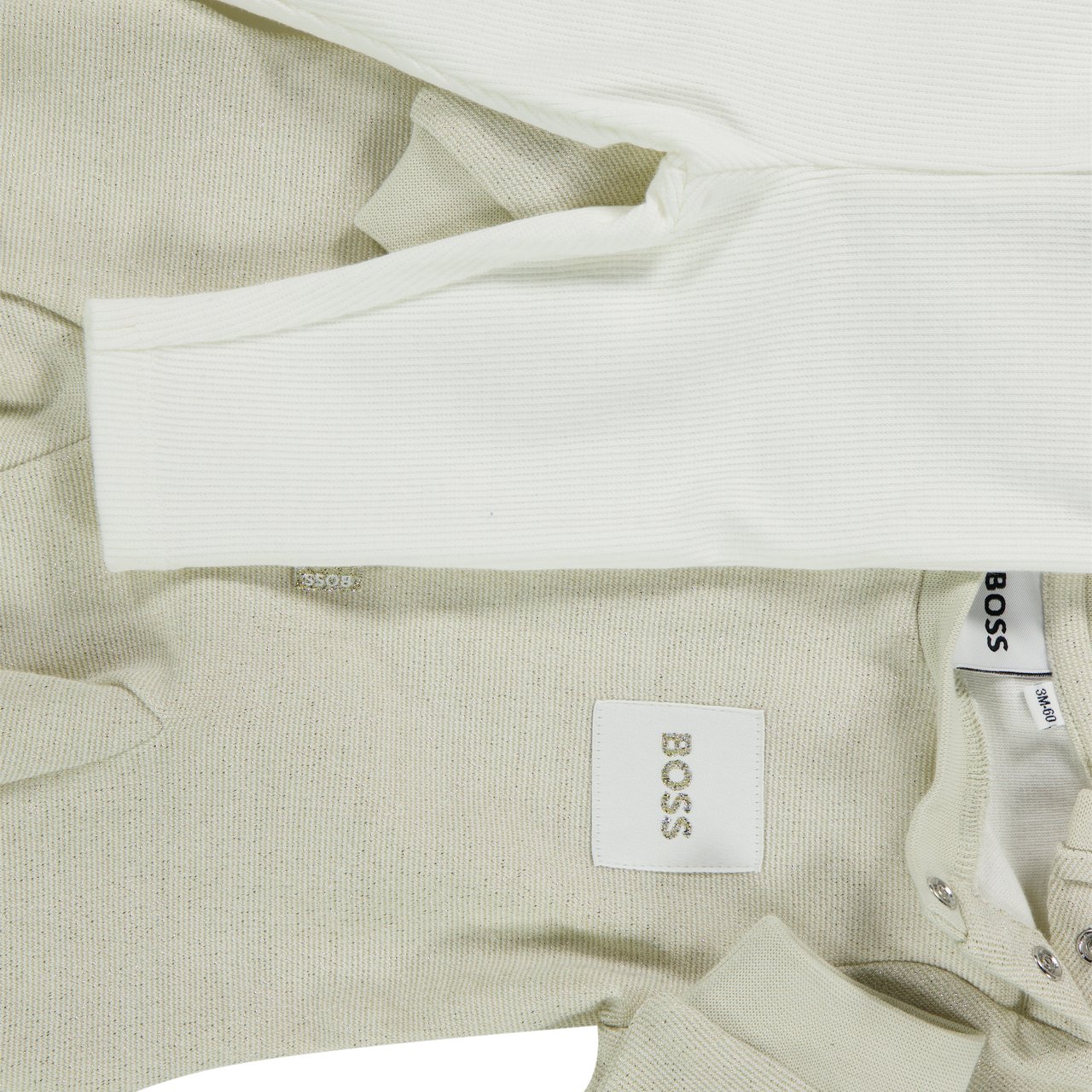 Boss Boss Baby Meisjes Jurk In Goud Metallic