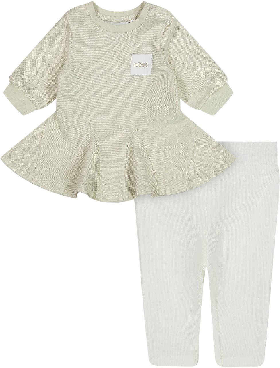 Boss Boss Baby Meisjes Jurk In Goud Metallic