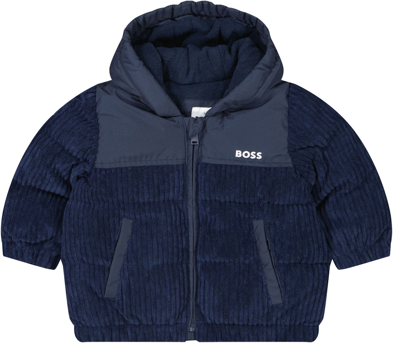 Boss Boss Baby Jongens Winterjas In Navy Blauw