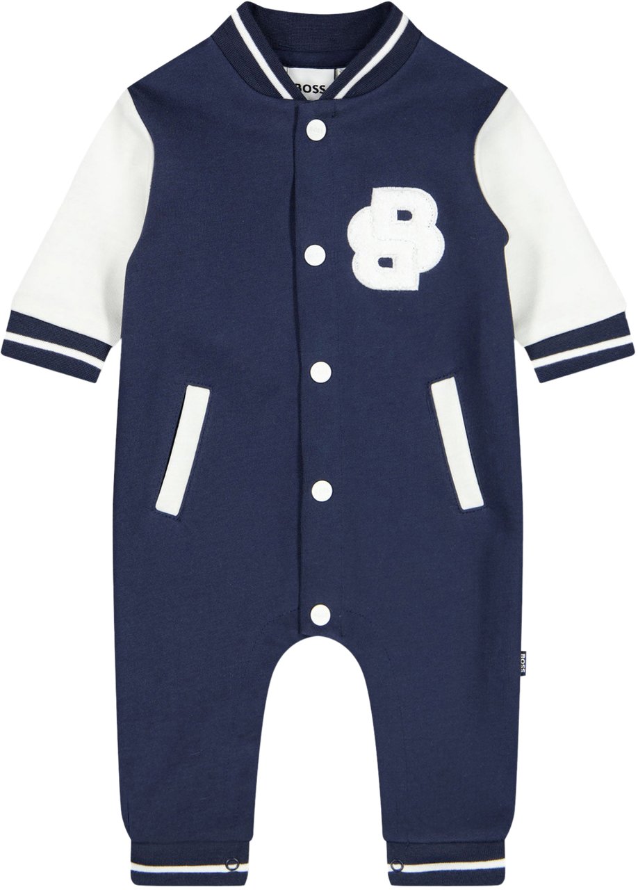 Boss Boss Baby Jongens Boxpakje In Navy Blauw
