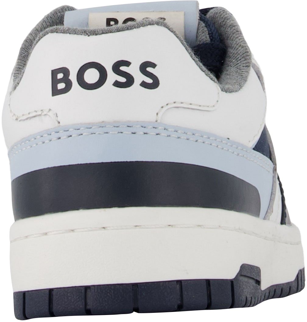 Boss Boss Jongens Sneakers In Navy Blauw