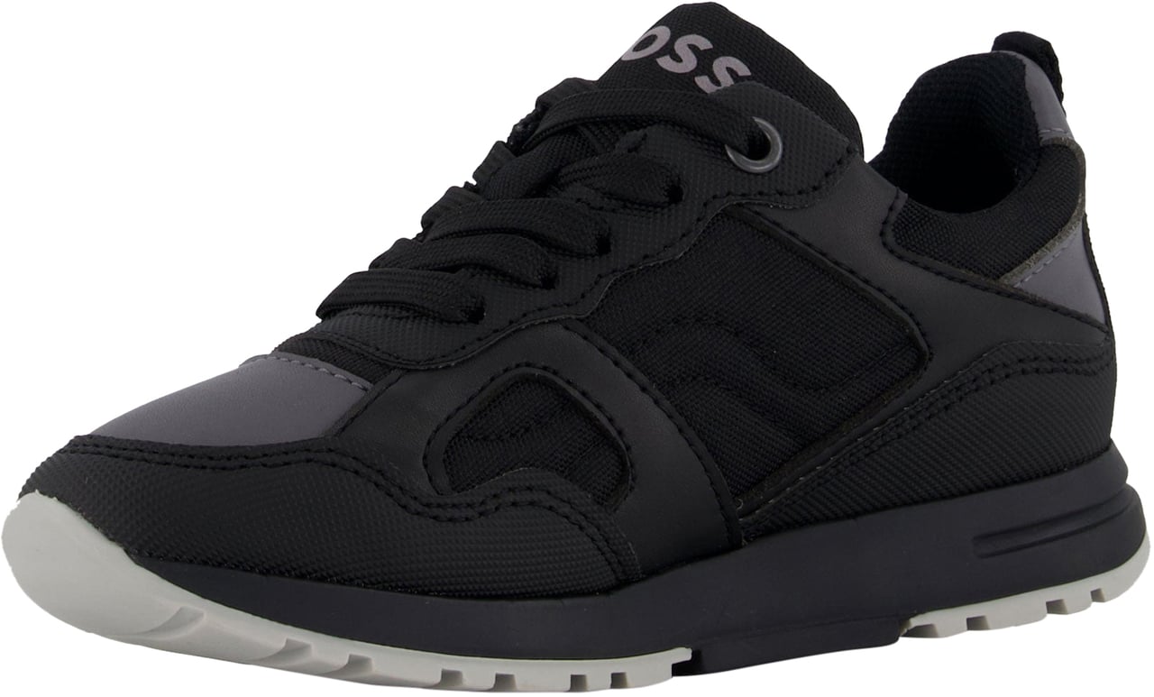 Boss Boss Jongens Sneakers In Zwart Zwart