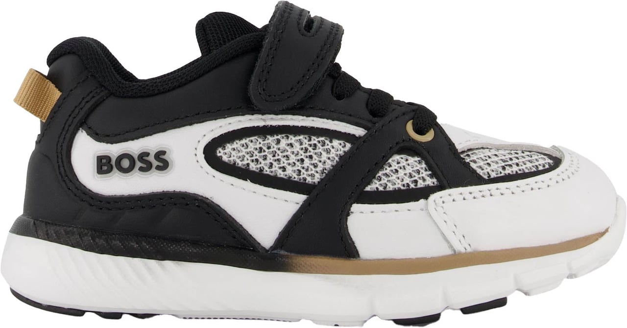 Boss Boss Jongens Sneakers In Wit Wit
