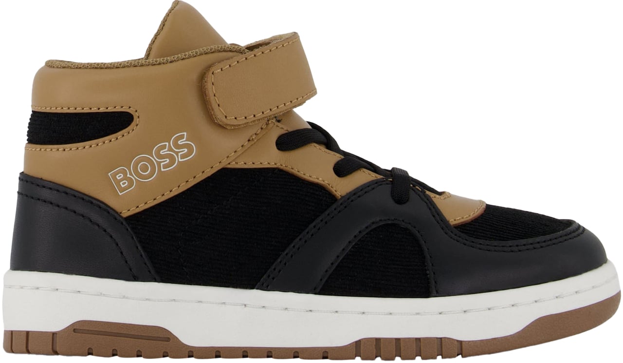 Boss Boss Jongens Sneakers In Zwart Zwart