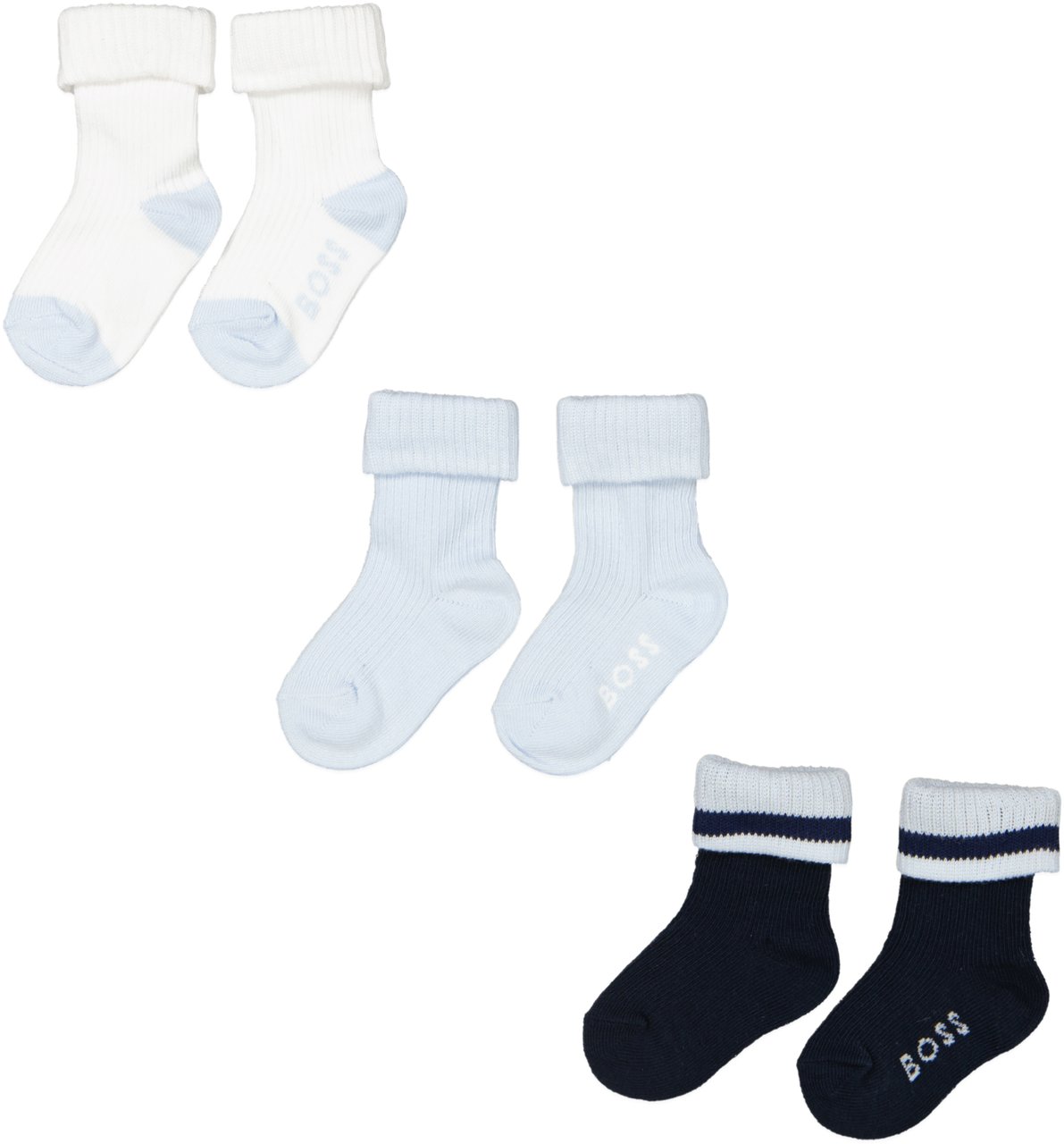 Boss Boss Baby Jongens Sokjes In Licht Blauw Blauw