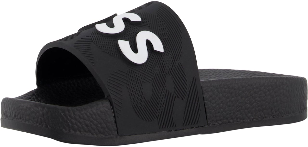 Boss Boss Jongens Slippers In Zwart Zwart
