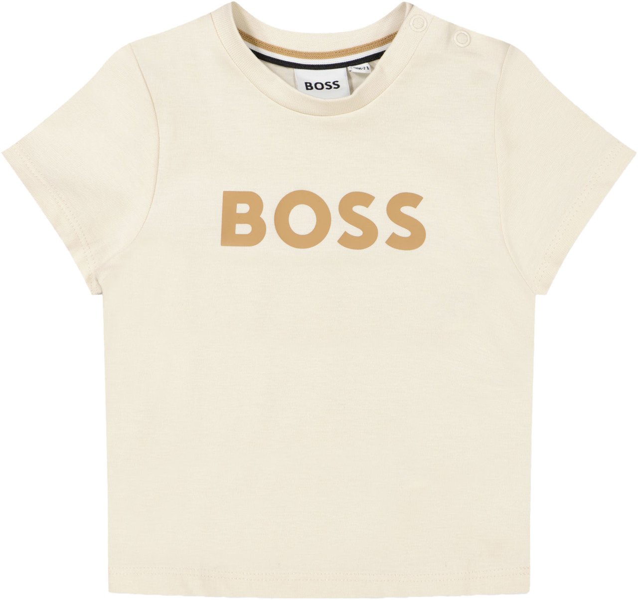 Boss Boss Baby Jongens T-Shirt In Off White Wit