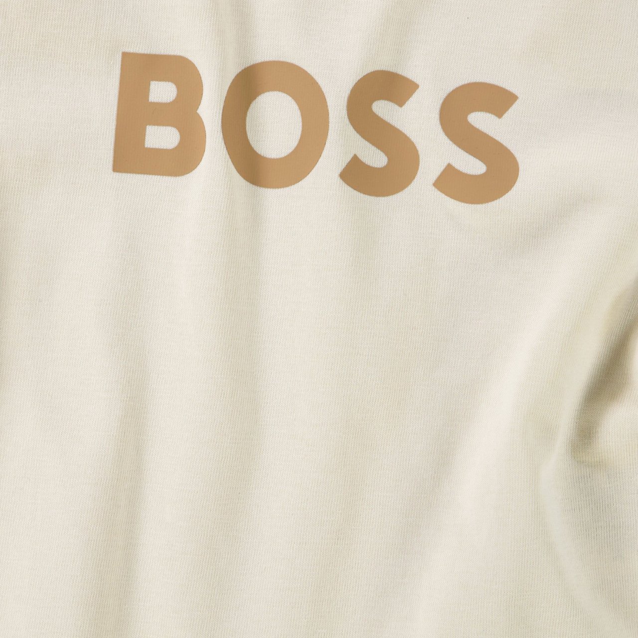 Boss Boss Baby Jongens T-Shirt In Off White Wit