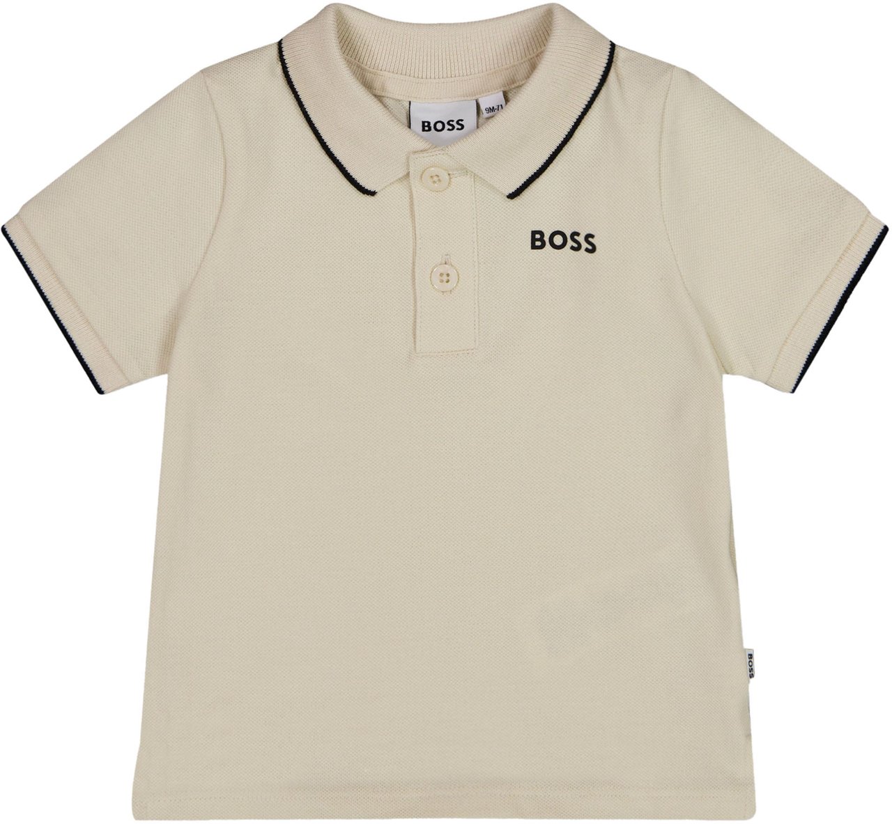 Boss Boss Baby Jongens Polo In Licht Beige Beige