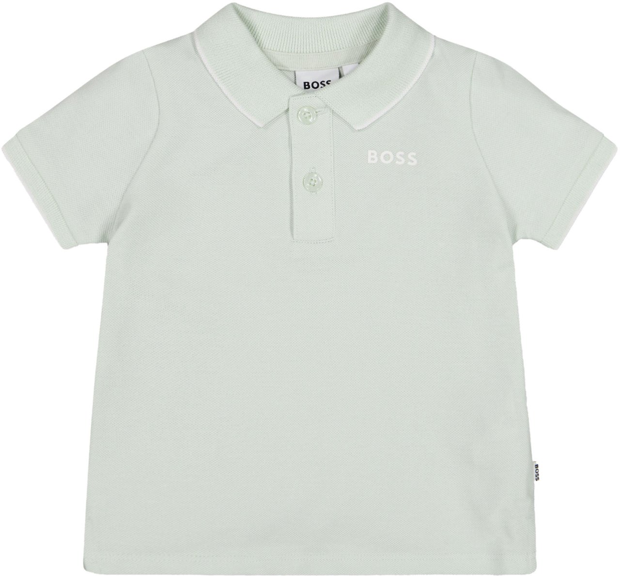 Boss Boss Baby Jongens Polo In Mint Groen