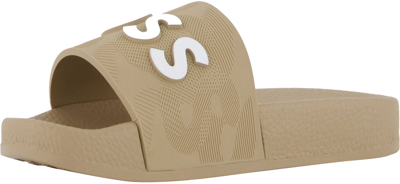 Boss Boss Jongens Slippers In Beige Beige