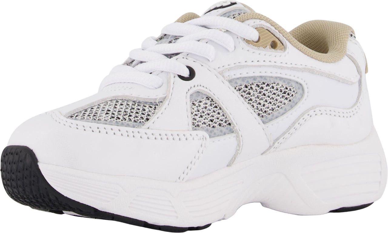 Boss Jongens Sneakers In Wit Wit