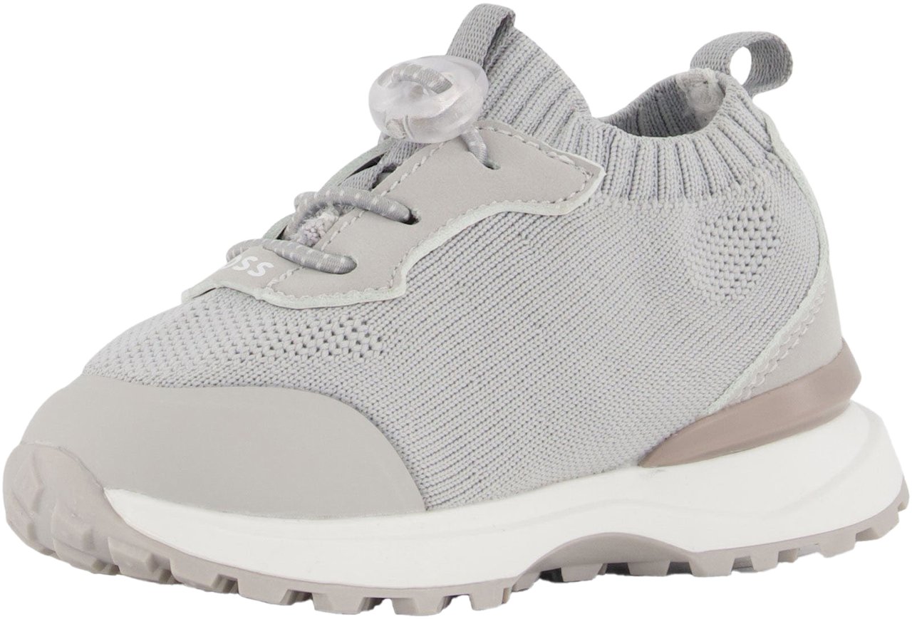 Boss Boss Jongens Sneakers In Grijs Grijs