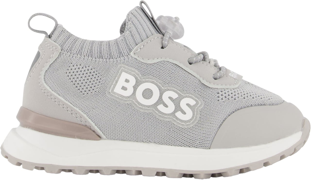 Boss Boss Jongens Sneakers In Grijs Grijs