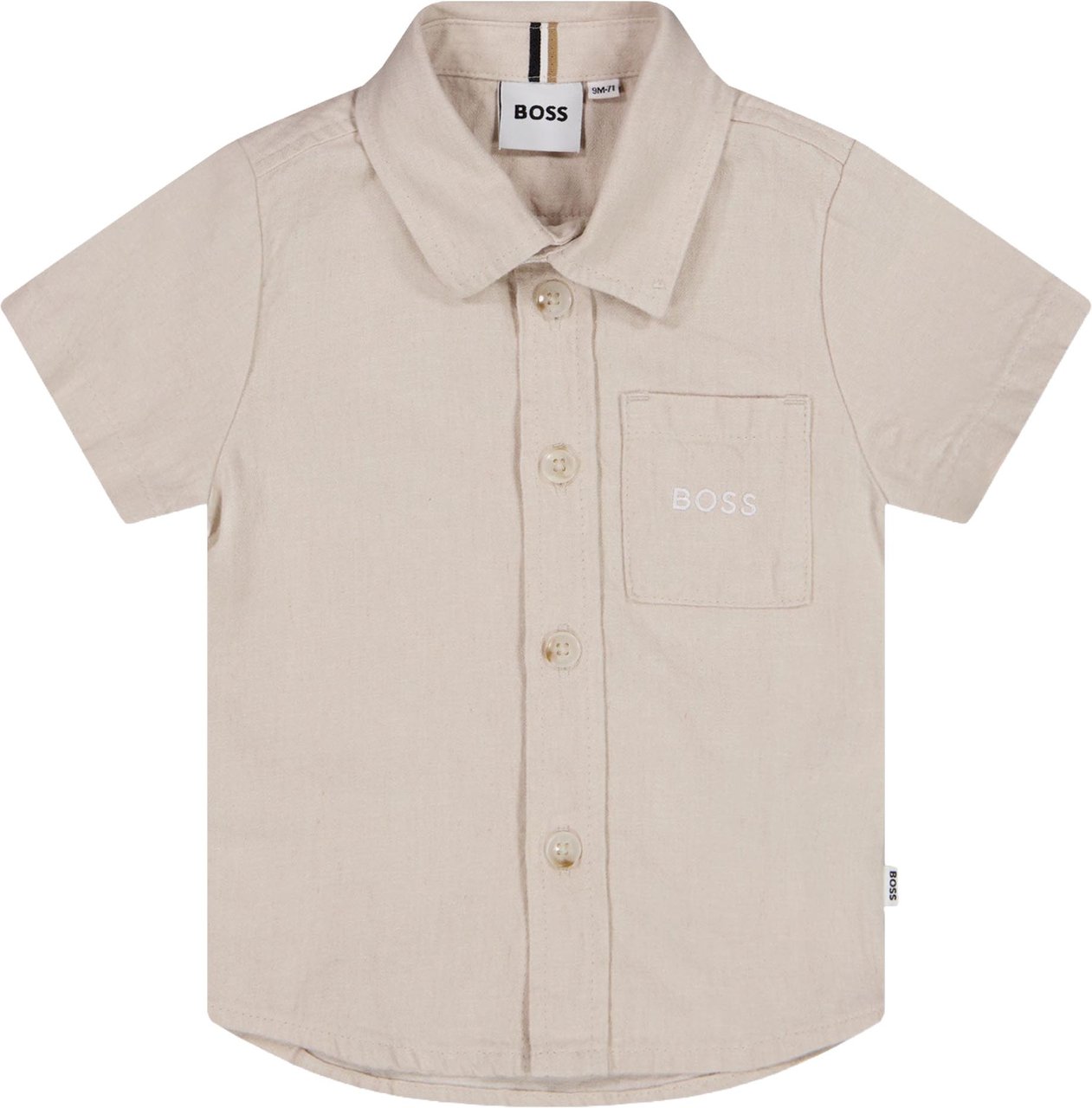 Boss Baby Jongens Blouse In Licht Beige Beige