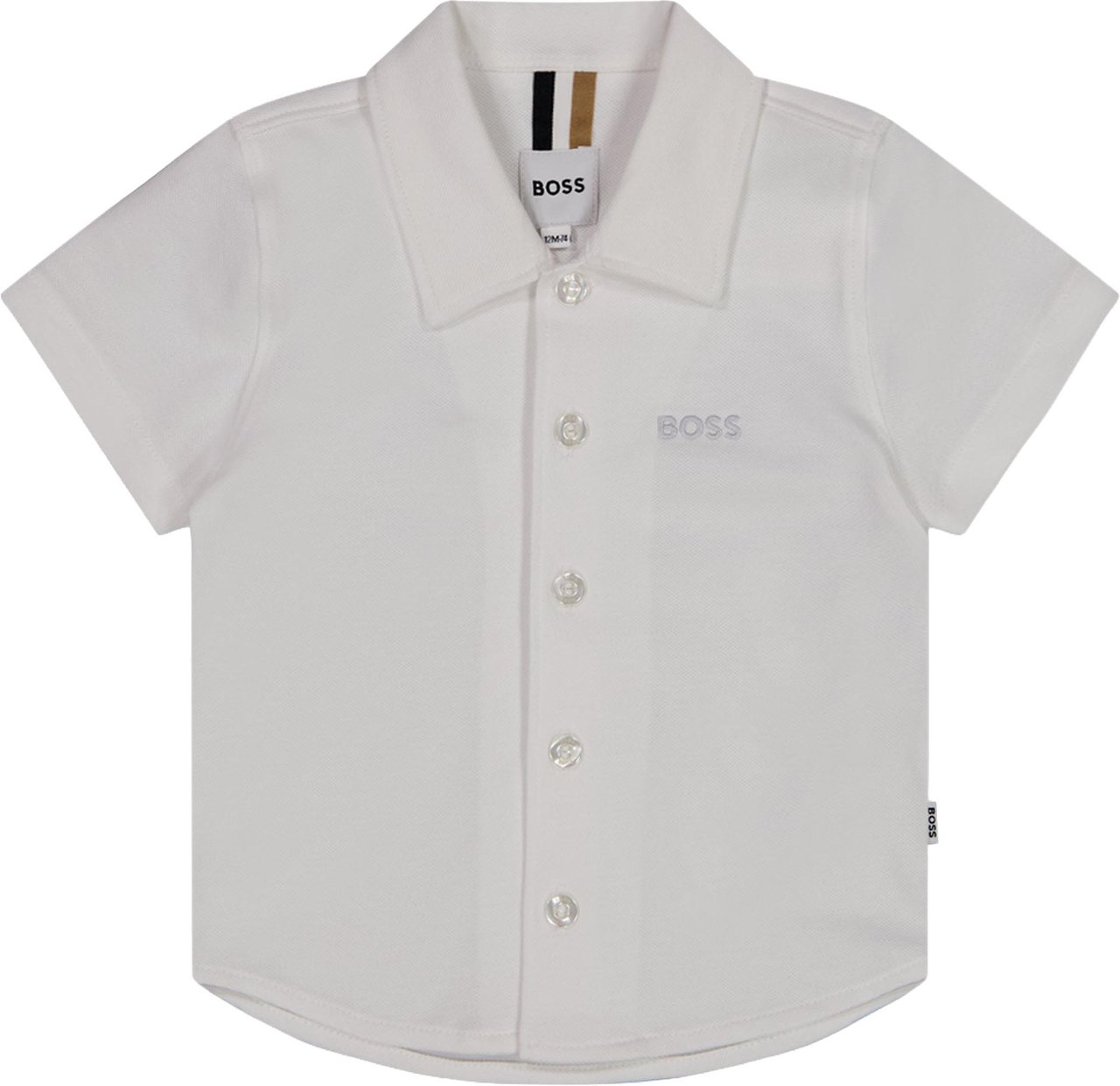 Boss Baby Jongens Blouse In Wit Wit