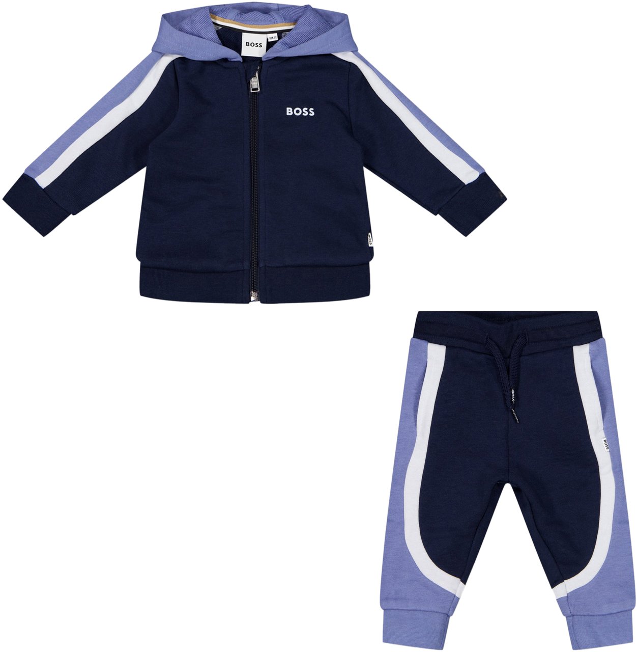 Boss Boss Baby Jongens Joggingpak In Navy Blauw