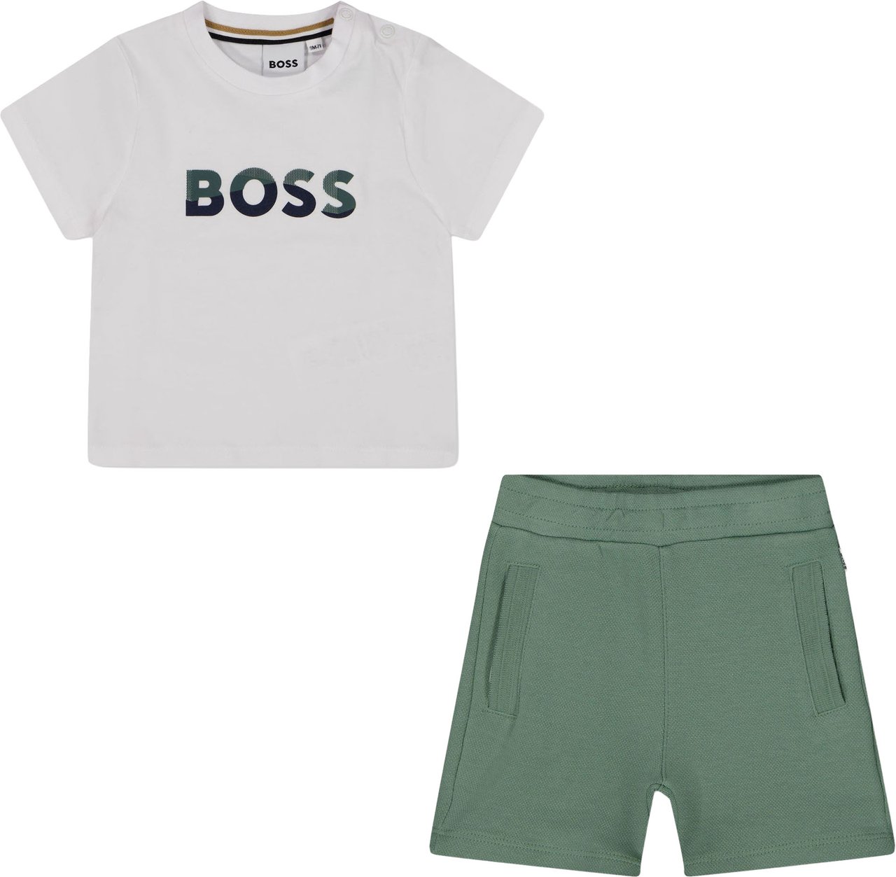Boss Boss Baby Jongens Setje In Groen Groen