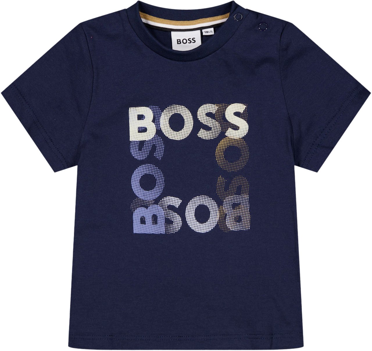 Boss Boss Baby Jongens T-Shirt In Navy Blauw