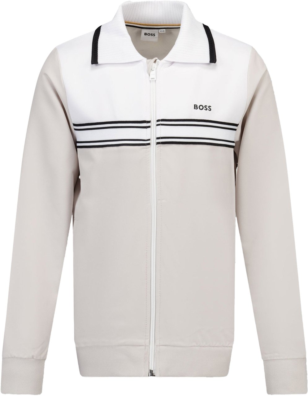 Boss Boss Kinder Jongens Vest in Ivoor Neutraal