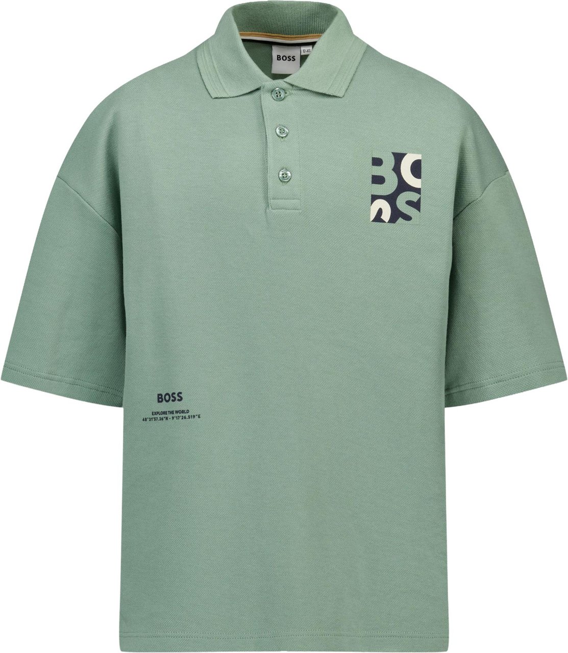 Boss Kinder Jongens Polo In Groen Groen