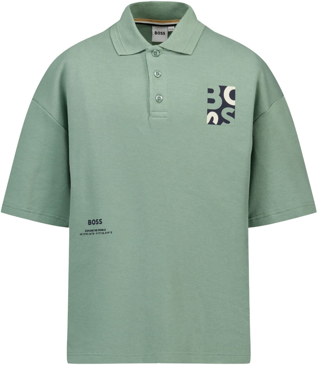 Boss Boss Kinder Jongens Polo In Groen Groen