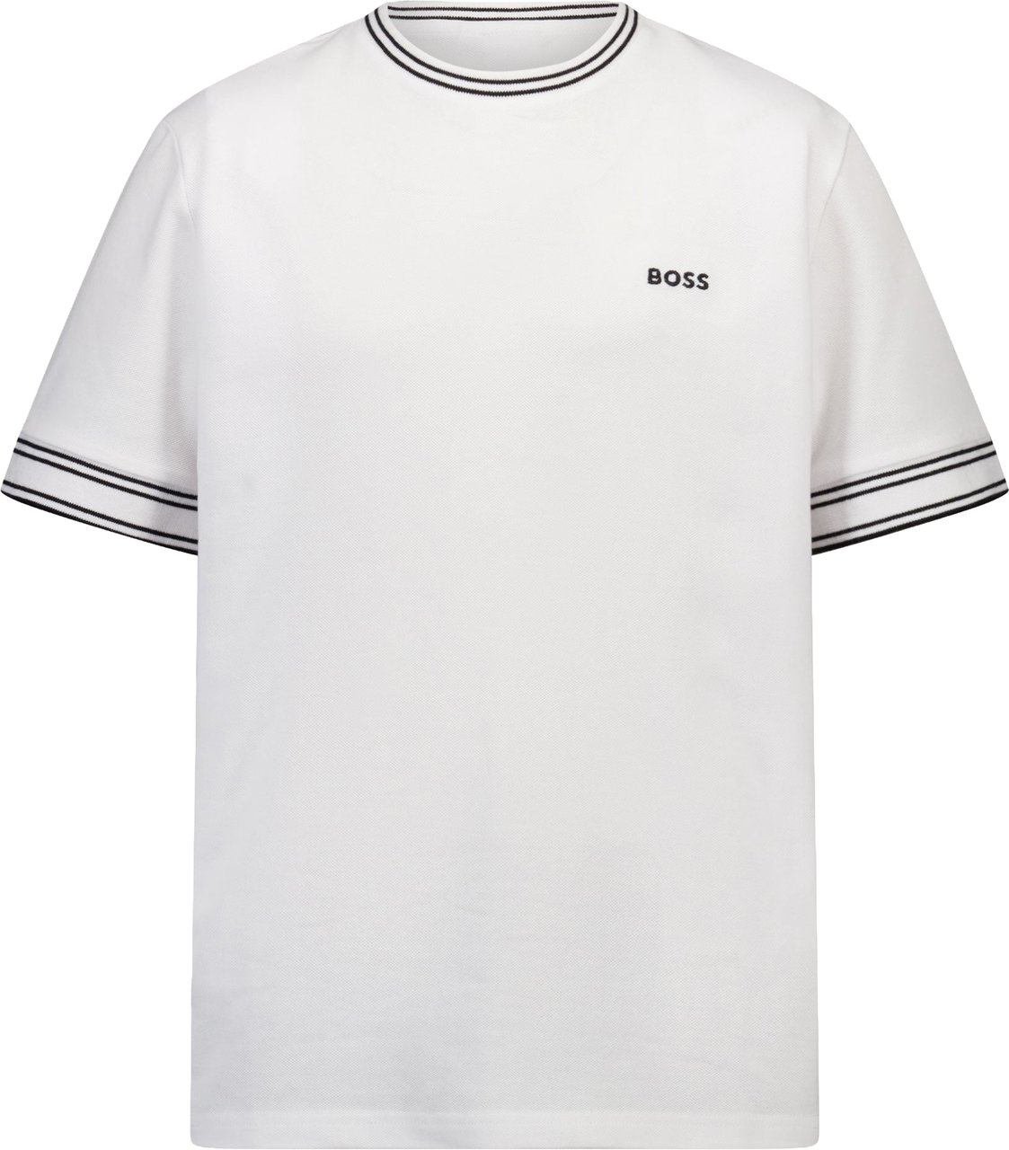 Boss Boss Kinder Jongens T-Shirt In Wit Wit