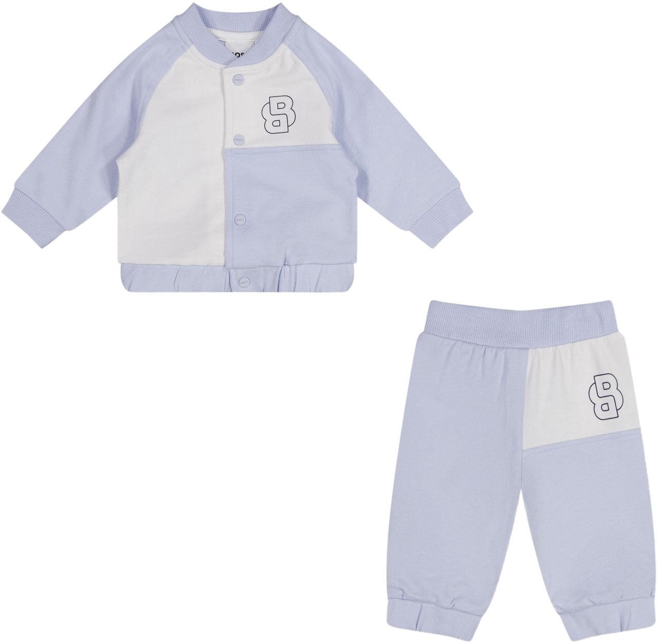 Boss Boss Baby Jongens Joggingpak In Licht Blauw Blauw