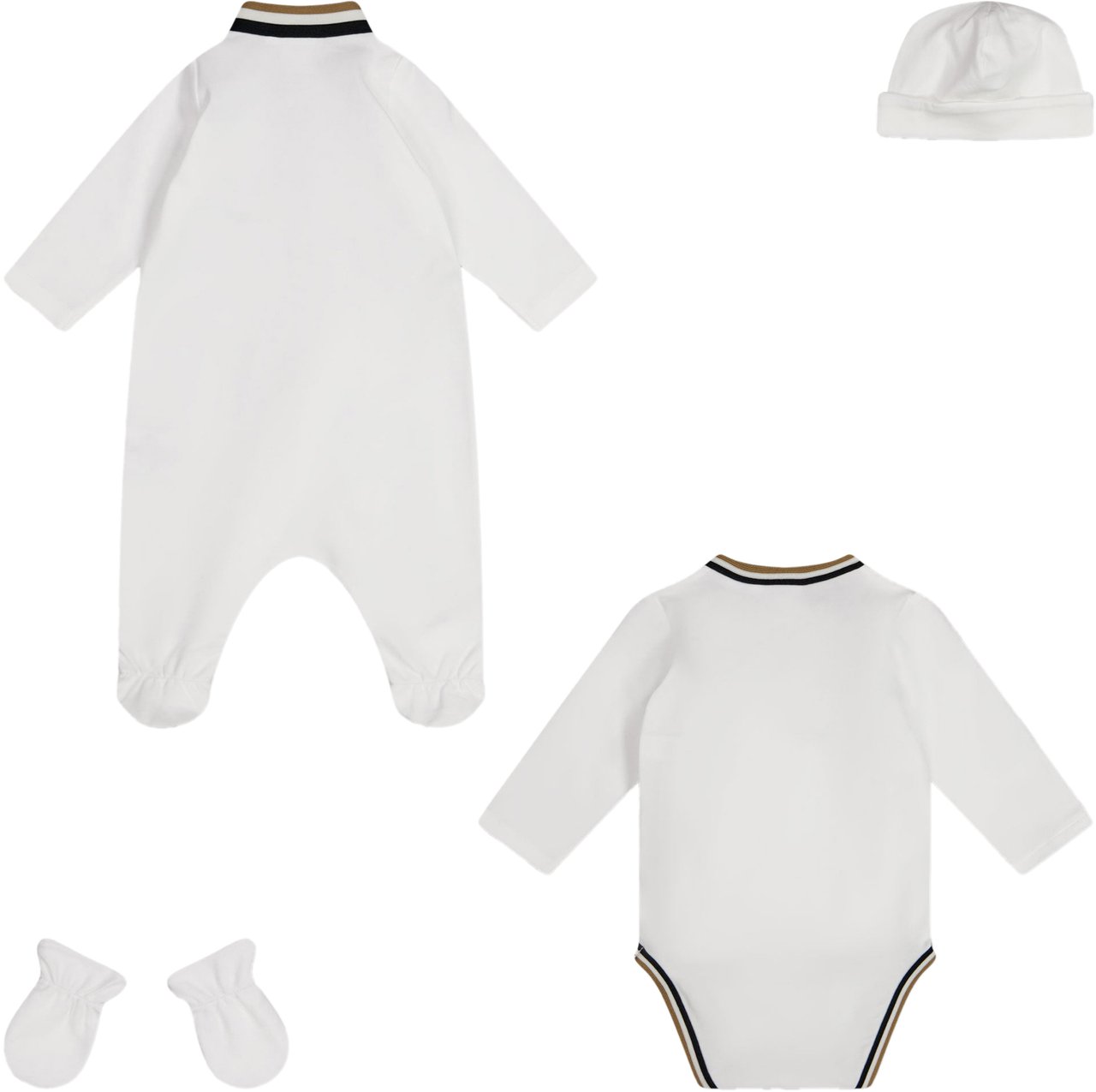 Boss Boss Baby Jongens Boxpakje In Wit Wit