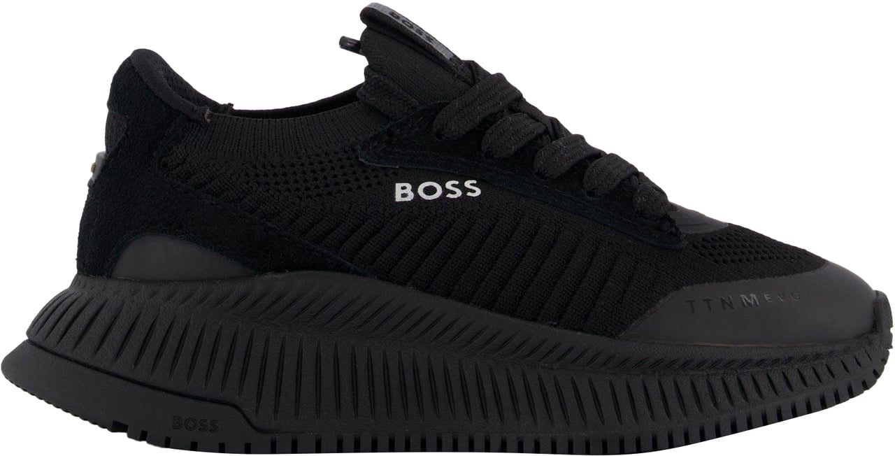 Boss Boss Jongens Sneakers In Zwart Zwart