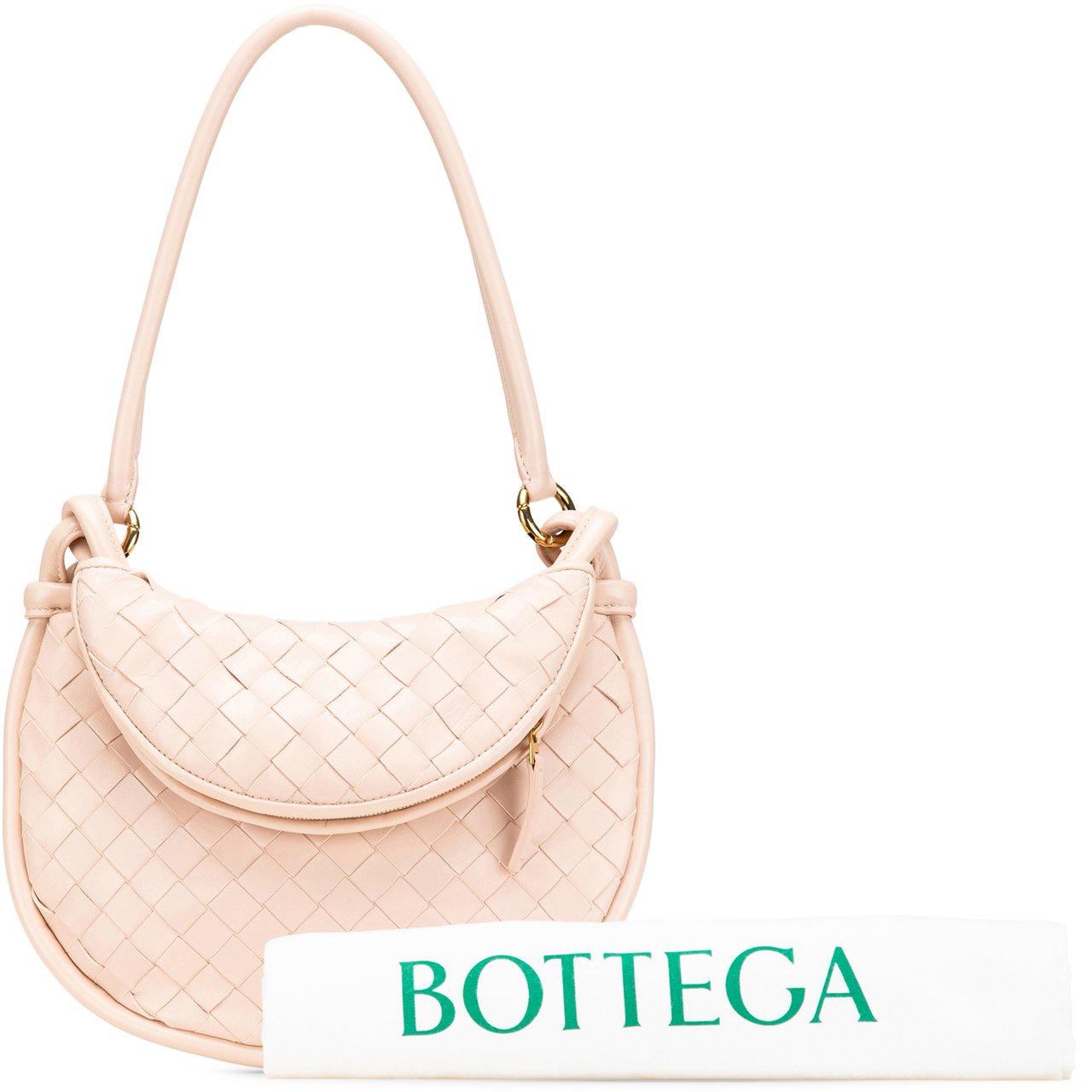 Bottega Veneta Small Nappa Intrecciato Gemelli Hobo Roze