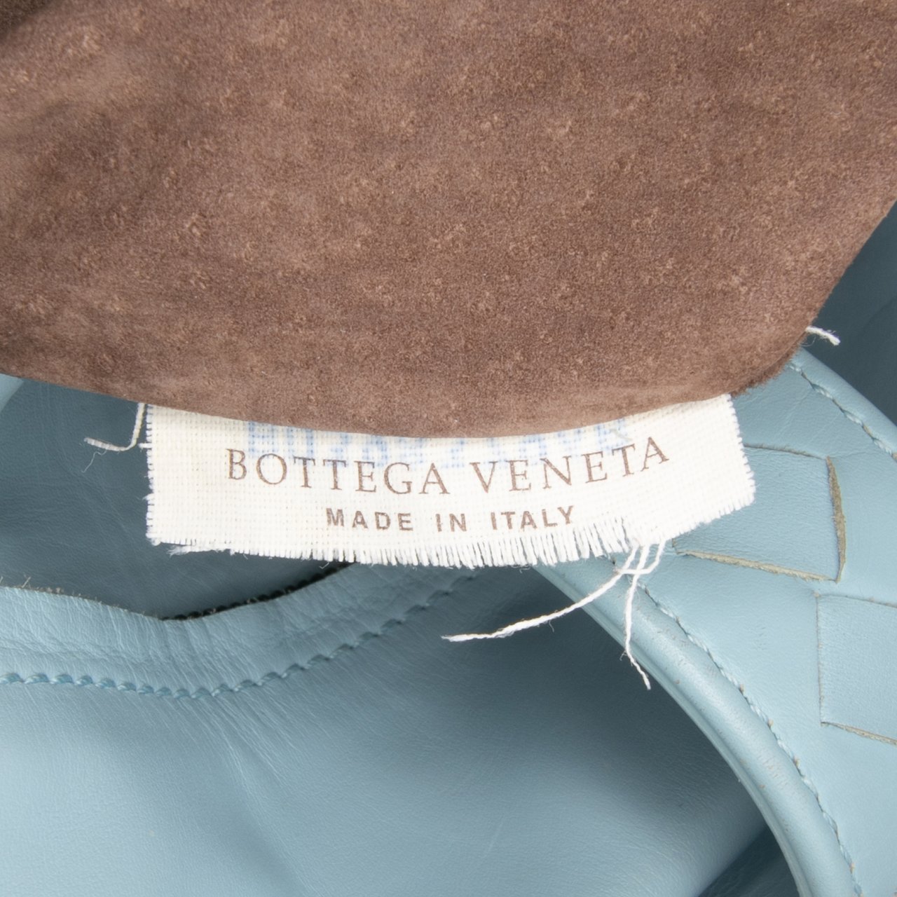 Bottega Veneta Small Nappa Intrecciato Roma Satchel Blauw